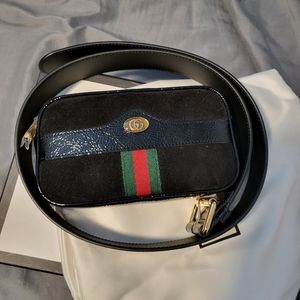 Gucci Ophidia Suede Belt Bag